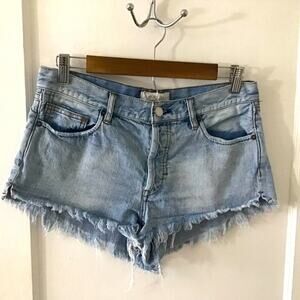 We the Free 100% Cotton Jean raw hem shorts 27
